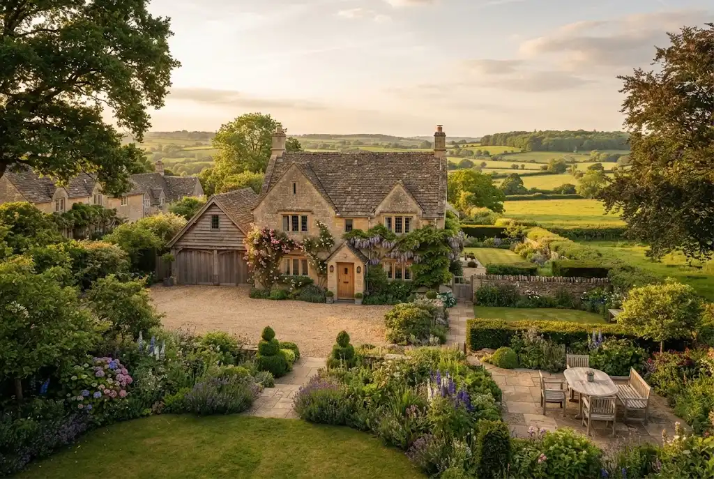 Traditional Cotswold country house representing Chadlington real estate