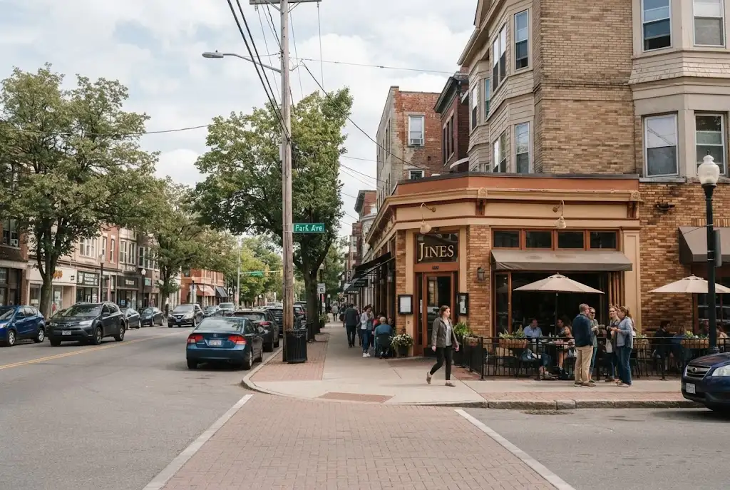 Jines Restaurant area on Park Avenue in Rochester, New York